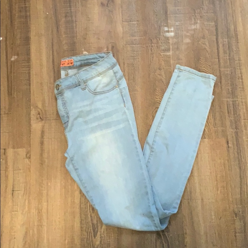 🍑🍑🍑Light demon Wax Jeans